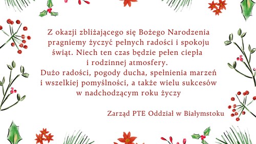 Życzenia Bożonarodzeniowe 2023
