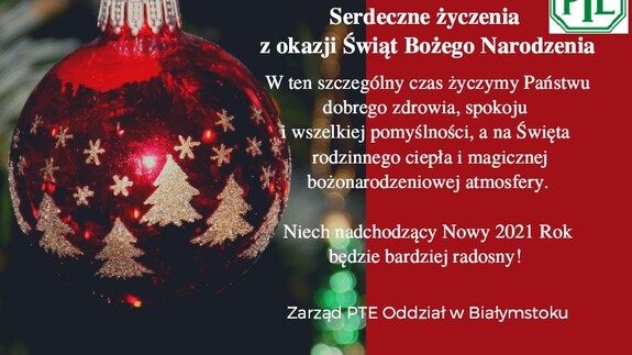 Życzenia Bożonarodzeniowe 2020